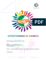 Solicicutd Oportunidad de Cambio