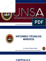 Informes técnicos mineros: Carátula, acta y certificado