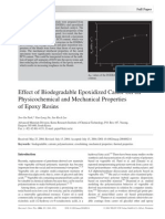 Effect of Epoxidized Oils on Properties of Epoxy Resins