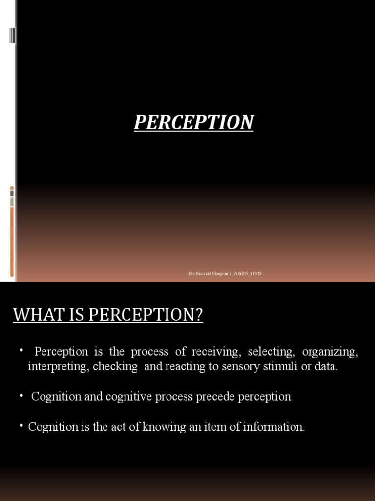 Perception In Psychology Pdf – Types Of Perception – OAPHT