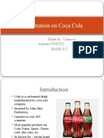 Presentation On Coca Cola