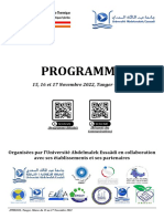 Programme: 15, 16 Et 17 Novembre 2022, Tanger - Maroc