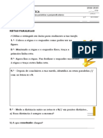 TAREFAS - Retas Paralelas e Perpendiculares