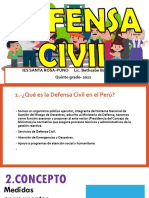 Defensa Civil Tarea de Todos - Concepto, Indeci y Objetivos - 5to-Dpcc