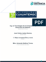 Juan Carlos Juarez Herrera 1.1 Mapa conceptual Ética y moral