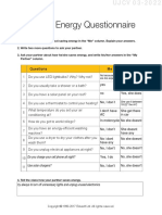 09 Basic 3 Handout Nro.35 Unit 9 Saving Energy Questionnaire