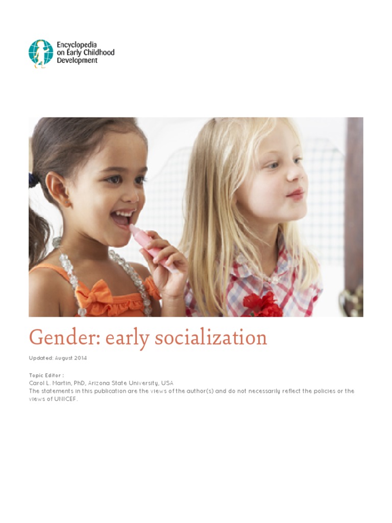 Gender Early Socialization | PDF | Gender | Gender Studies
