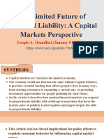 Capital Markets Perspective on Limited Liability