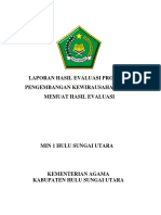 Laporan Hasil Evaluasi Program Pengembangan Kewirausahaan Yang Memuat Hasil Evaluasi