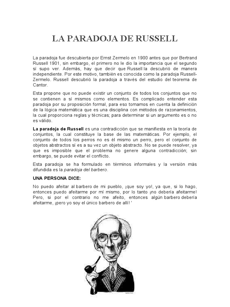 La Paradoja de Russell PDF
