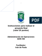 Formato Proyecto Final Del Sistema Administracion de Operaciones 2019-Editable