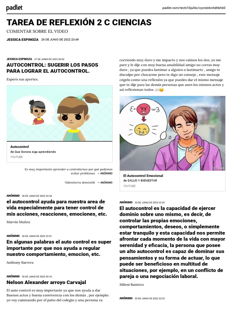 Actividades de Autocontrol para Adolescentes | PDF | Las emociones | Ira