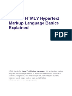 HTML: The Basics of Hypertext Markup Language Explained