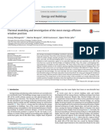 Thermal Modeling and Investigation of The Most Energy-Efficiency Window Position