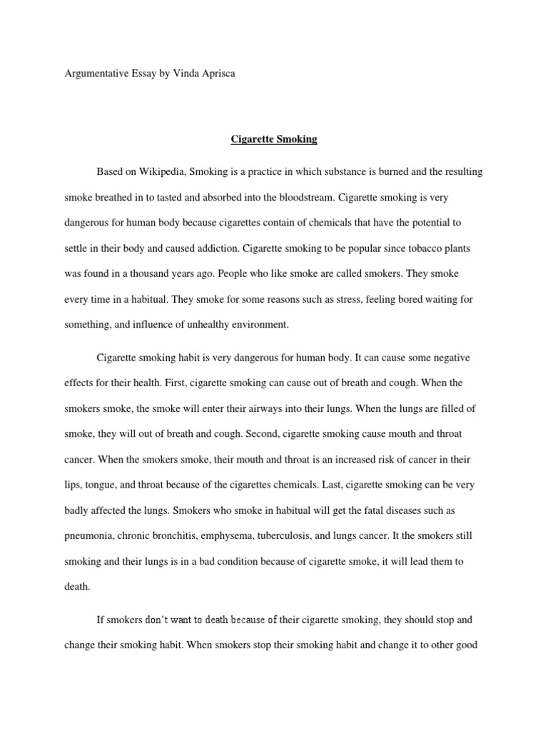 cigarettes essay Smoking: Benefits or Harms? - 868 Words DOC) Essay bi spm