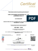 25507 金連興 Certif ISO 9001證書