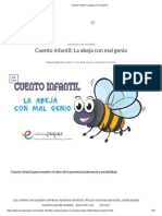 Cuento Infantil - La Abeja Con Mal Genio