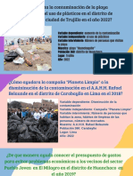 ¿Como Aumenta La .Contaminación de La Playa Huanchaquito El Uso de Plásticos en El Distrito de Huanchaco en La Ciudad de Trujillo en en El Años 2022