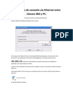 Guía Rápida de Conexión Vía Ethernet Entre Cámara SBO y PC