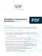 Workplace Harassment Preventation Policy