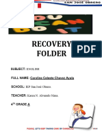 4th Grade Recovery Folder 2021