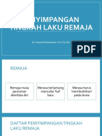 13. Penyimpangan Tingkah Laku Remaja (1)