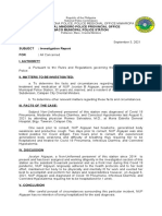 Philippine Police Report on Covid Hospitalization