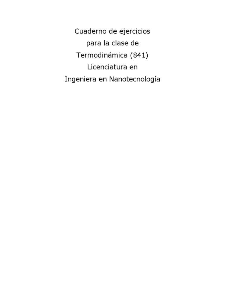 Ejercicios de Termodinámica y Fluidos | PDF | Gases | Temperatura