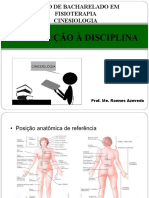 Curso de Bacharelado em Fisioterapia - Introdução à Coluna Vertebral