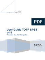 User Guide TOTP SPSE v4.5 Penyedia Dan Non Penyedia PUPR