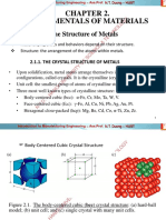 Fundamentals of Materials: 2.1. The Structure of Metals