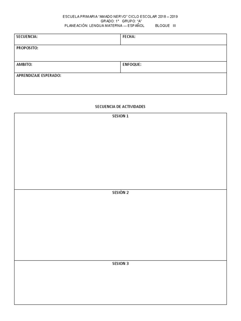 Escuela Primaria Planeacion 2018-2019 | PDF | Modificación de ...