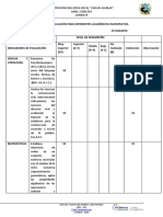 Rúbrica de Evaluación