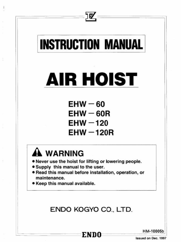 Air Hoist EHW PDF