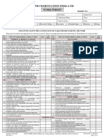 Work permit safety checklist