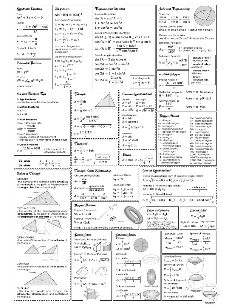 A3 Formula | PDF