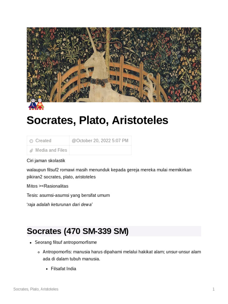 Socrates Plato Aristoteles Pdf Filsafat