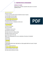 Post Assessment - Respiration in Organisms