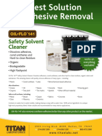 Oilflo141 Adhesive Removal