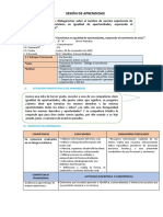 Sesión de Aprendizaje de Com. 28 - 11 - 22