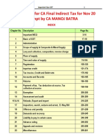 Imp Que GST by CA Manoj Batra For Nov 20 Attempt