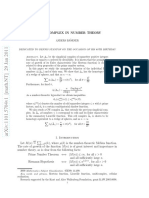 A Cell Complex in Number Theory