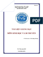 Tài Liệu Giảng Dạy Môn Sinh Học Và Di Truyền - 1368838