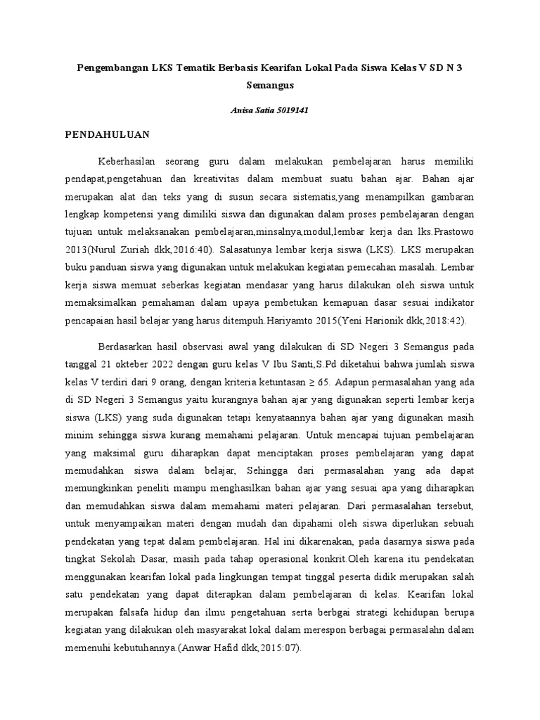 Tugas Karya Ilmia 7d | PDF