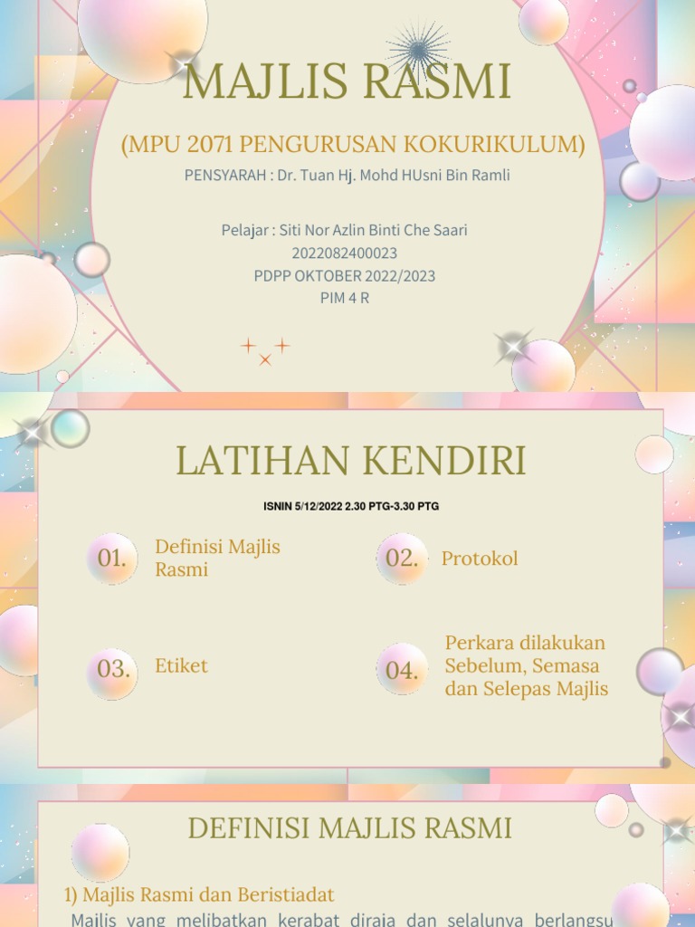 PROTOKOL DAN MAJLIS RASMI | PDF