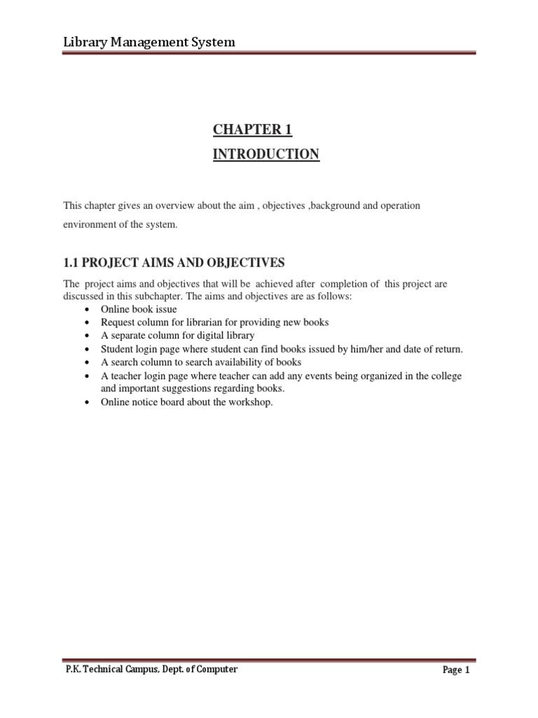 Library Management System Mini Project R | PDF | Html Element | Html