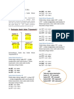 Perbandingan Sudut Trigonometri