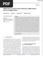 Strategic Change - 2022 - Joy - Digital Future of Luxury Brands Metaverse Digital Fashion and Non Fungible Tokens