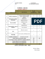 Schema Orară III C