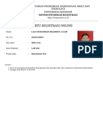 Kartu Registrasi Online